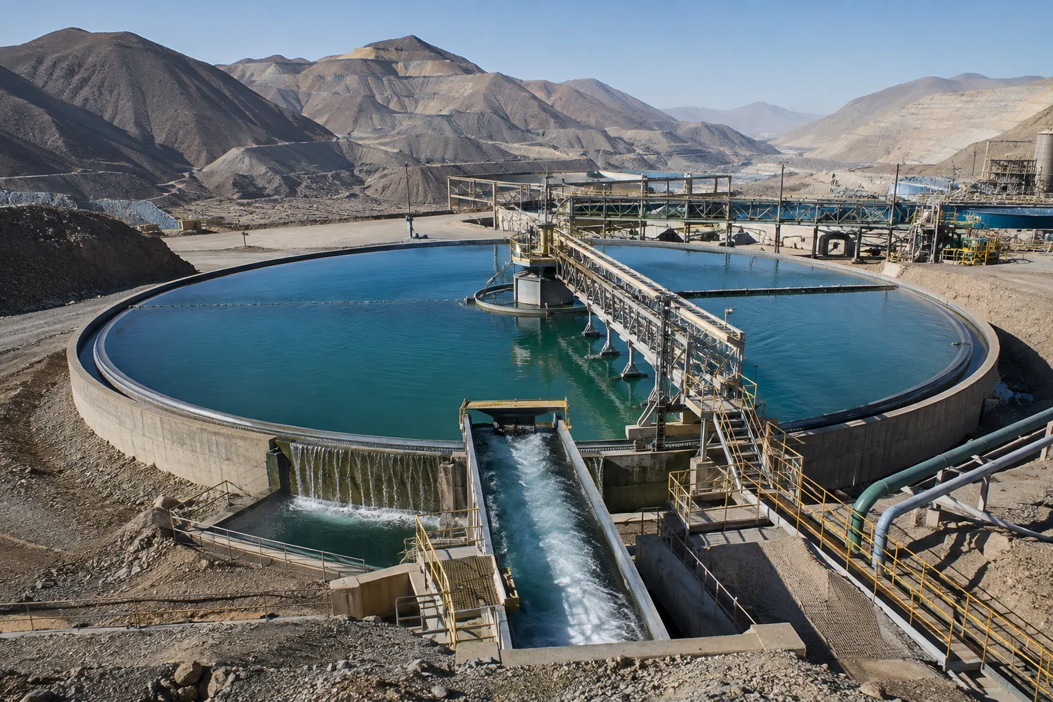 Illustrative mineral-process thickener