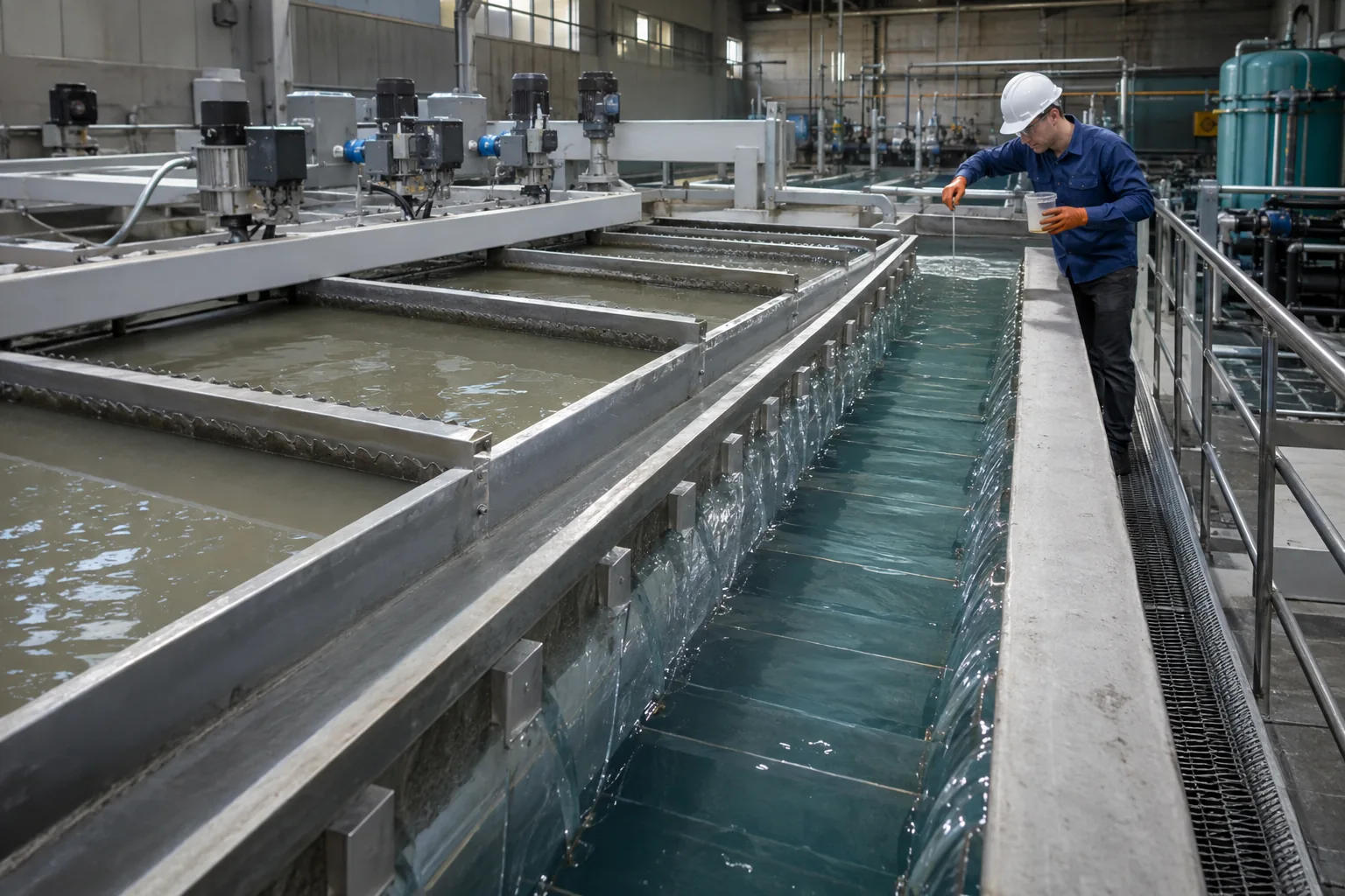 Illustrative industrial water clarification equipment